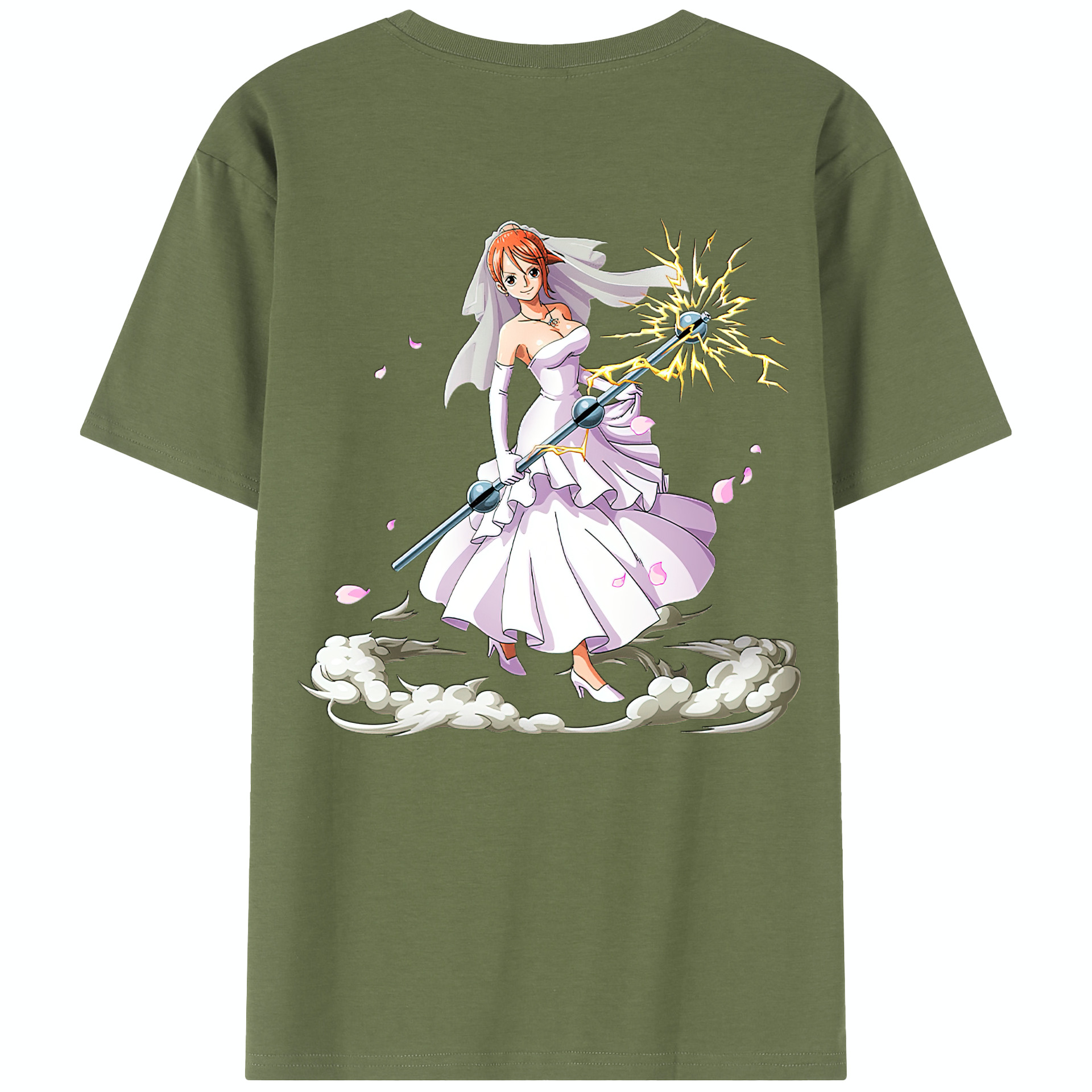 ワンピース ナミ ONE PIECE Nami 綿100％半袖Tシャツ（背面プリント）